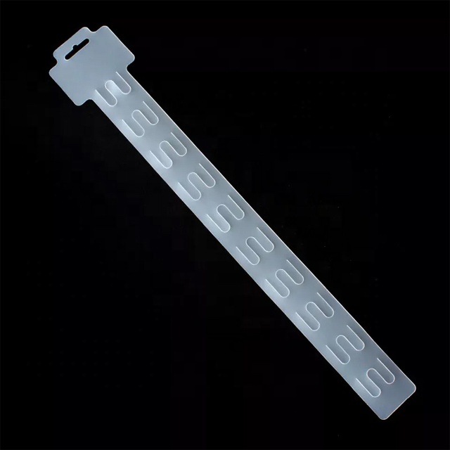 Полипропиленовая/ПВХ прозрачная подвесная Зажимная полоса прозрачная пластиковая Зажимная полоса для супермаркета закусок