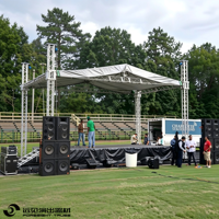 Structure modulaire, scène en aluminium portable, structure modulaire, installation rapide pour concert en plein air, exposition en plein air