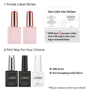 Vendeeni Color Gel Polish Private Label UV Gel OEM Long Lasting Neon Color Non Toxic Your Logo Customized Gel Polish Set