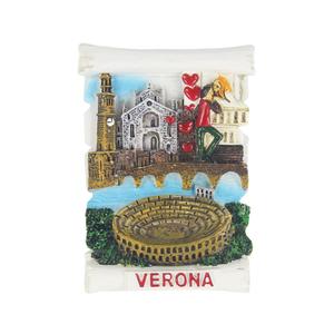 Персонализированные Сувениры из смолы на заказ, замок Вероны, сувениры для путешествий, 3D магниты на холодильник с ручной росписью - Product Image 6