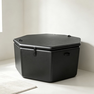 Baignoire isotherme octogonale de luxe avec couvercle, pour la cryothérapie des athlètes en intérieur et en extérieur, pour la récupération quotidienne et la remise en forme. - Product Image 1