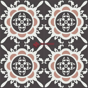 Azulejo de Cemento Encaustico de Diseño Ecléctico 200x230mm, Decoración de Pared de Hormigón Prensado Hidráulicamente, Exportación de Comercio Electrónico - Product Image 4