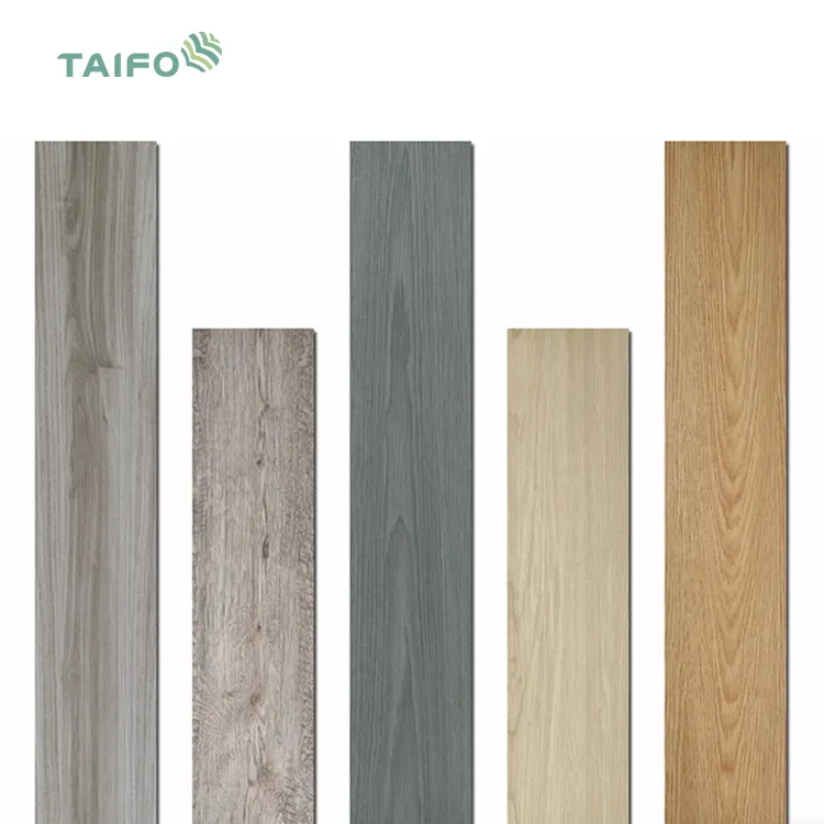 TaiFo alt fiyat toptan Pvc ahşap çeşitli tasarlanmış laminat 1.0mm-1.6mm sünger köpüklü PVC vinil plastik döşeme