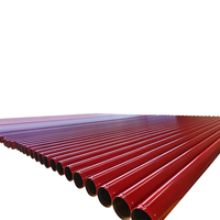 Tube de protection incendie UL/FM ASTM A795/A53, revêtement époxy rouge
