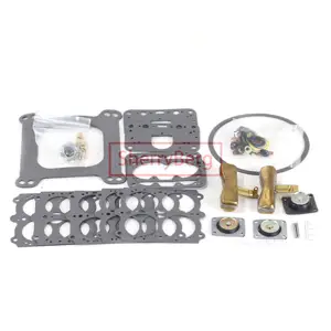 SherryBerg Carburador Carb Gaske Set Kit di riparazione per Holley 4150 Carb ricostruire il doppio Pumper 4777 4778 4779 4780 4781 con galleggianti