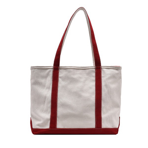 Borsa shopping in cotone personalizzata con logo, grande capacità, borsa tote da spiaggia in tela resistente con tasca interna - Product Image 6