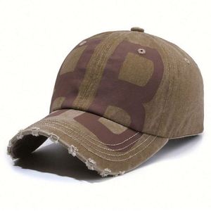 Casquettes de baseball personnalisées en coton non structuré avec logo imprimé, effet vieilli et visière délavée, style vintage, pour hommes - Product Image 3