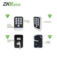 ZKRADIO Lector de Tarjetas RFID de 125KHz para Control de Acceso a Puertas, Teclado de Contraseña, Controlador de Seguridad de Entrada Independiente