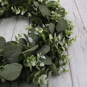 Artificial Eucalyptus Wreath 30cm-100cm Wall Mount Home Decoration <b>Wedding</b> <b>Prop</b> Plastic Material - Product Image 3