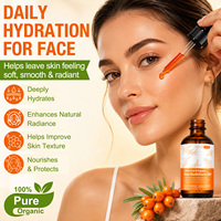 Huile d'argousier biologique ATOANY pressée à froid, antioxydante, hydratante, nourrissante, lisse la peau, pour le visage, les cheveux, le cuir chevelu et les ongles