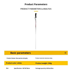 Bastón de Senderismo Antideslizante con Absorción de Impactos de Aleación de Aluminio Modelo P2 (CN) para Esquí, Senderismo, <span class=keywords><strong>Montaña</strong></span> de Nieve, Viajes al Aire Libre - Product Image 2
