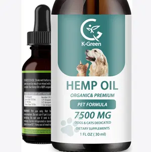 Baixo preço óleo de cânhamo para animais de estimação Omega 3 6 9 e vitaminas B C E hip e apoio conjunto e saúde da pele ansiedade alívio da dor calma