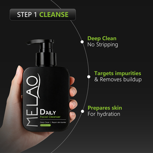 MELAO Limpiador Facial Líquido OEM para Mujer <span class=keywords><strong>y</strong></span> Hombre con <span class=keywords><strong>Vitamina</strong></span> <span class=keywords><strong>C</strong></span>, Niacinamida, AHA, Ácido Salicílico <span class=keywords><strong>y</strong></span> Carbón Vegetal para el Acné - Product Image 3