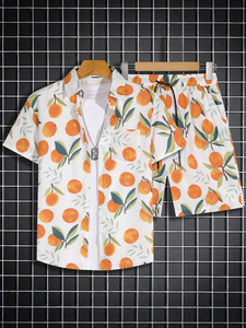 <span class=keywords><strong>Chemise</strong></span> à <span class=keywords><strong>fleurs</strong></span> hawaïennes décontractée <span class=keywords><strong>pour</strong></span> hommes <span class=keywords><strong>pour</strong></span> costume de plage d'été en popeline fine <span class=keywords><strong>pour</strong></span> les vacances en bord de mer et les voyages en couple - Product Image 2