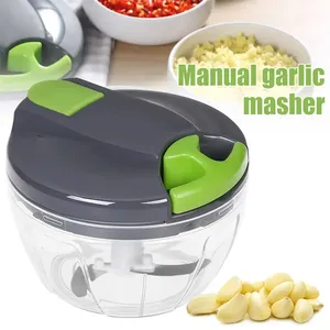 Hachoir Manuel à Ail, Coupe-Légumes à Cordon, Hachoir Multifonctionnel pour Oignons, Gingembre, Fruits, Noix, Robot Culinaire de Cuisine - Product Image 2