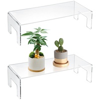 Présentoir en acrylique détachable à faible MOQ, support en U empilable, étagère décorative transparente de qualité supérieure pour la maison, le bureau et le marché