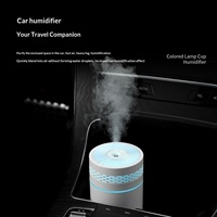 Nouvel humidificateur de voiture en plastique alimenté par USB - Grande brume - Mini silencieux de bureau avec minuterie pour la maison et le bureau