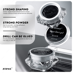 JTING Vernis à ongles en gel <span class=keywords><strong>professionnel</strong></span> effet 3D Black Wave Gel de modélisation diamant collant Vernis à ongles en gel personnalisé gratuit OEM - Product Image 4