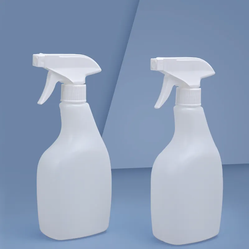 Commercio all'ingrosso 500ml riciclato HDPE detergente liquido plastica pulizia portatile bottiglia Spray vuota con grilletto spruzzatore