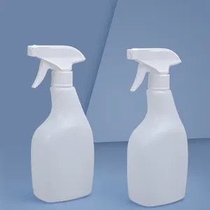 批发500毫升回收HDPE洗涤剂液体塑料清洗便携式空喷雾瓶带触发喷雾器