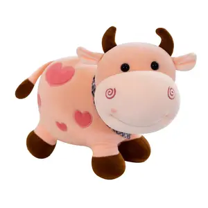 Eco farm animal toys soft cow toy stuffed kids room decorations toy