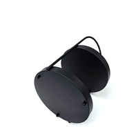 Haute qualité 2 niveaux rond cadre en métal plateau petits objets support de rangement bijoux présentoir support avec poignée pour la décoration intérieure