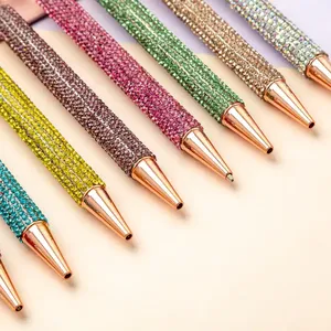 Luxury Big Diamond Crystal <b>Pen</b> Bling Rhinestone Retractable <b>Ballpoint</b> <b>Pen</b> Premium Shiny Writing <b>Pen</b> for Women Gift Office - Product Image 2