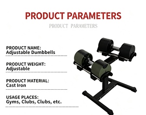 Lisglosports <span class=keywords><strong>Haltères</strong></span> réglables pas chers 20kg 24kg 32kg 36kg 40kg, ensemble de musculation en salle de sport avec <span class=keywords><strong>haltères</strong></span> ajustables par incréments de 4kg - Product Image 4