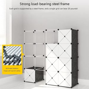 Lemari Pakaian Portabel untuk 20 Kubus Penyimpanan Organizer Desain Indah DIY Furnitur Sederhana Lemari Pakaian untuk Anak Perempuan - Product Image 3