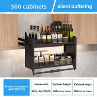 Refrigerador de Design Moderno com Grande Capacidade e Armazenamento Duplo, Armário Superior com Cesto Elevatório para Cozinha