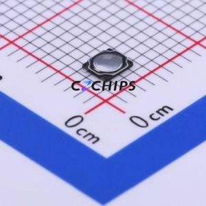 1TS016B-2300-0450-CT Tactile Switch SMD,2.6x3mm Switch Single Pole Single Throw Round Button 2.3N Vertical Mount - Product Image 1