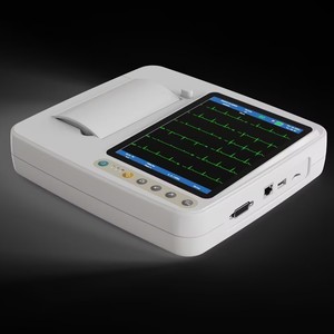 Portable Touchscreen ECG Machine 3 6 Channel Built In Battery For Clinic Hospital Use Ce Certified - Product Image 1