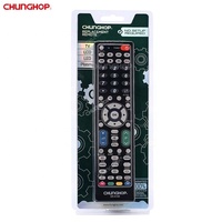 Télécommande TV dédiée 1-en-1 à code fixe en plastique 63 boutons SR-902E pour téléviseurs Skyworth