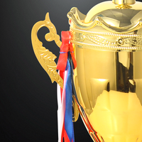 60cm Large Europe Crown Top Cap Trophy Award Fabricant Logo personnalisé et Design Swimming Racing Sport Trophy Awards