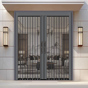 Malla de diamante plegable de malla plana antirrobo con cerradura <span class=keywords><strong>para</strong></span> evitar <span class=keywords><strong>gatos</strong></span>, perros y <span class=keywords><strong>ratones</strong></span> invisible push pull puerta samana - Product Image 1