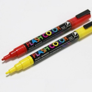 2mm <span class=keywords><strong>punta</strong></span> <span class=keywords><strong>extra</strong></span> <span class=keywords><strong>fina</strong></span> 16 colores pintura de acrílico marcadores bolígrafos para rock pintura - Product Image 4