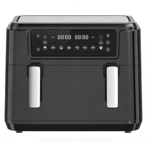 Friteuse à air numérique électrique carrée en plastique 10L, sans huile, pour cuisson, économe en énergie, cuisson rapide, usage domestique, allemande, française - Product Image 1