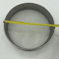 Tamis de test de taille de grillage d'acier inoxydable de haute qualité 304 20cm 30cm de diamètre trou carré 1mm tamis perforé