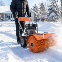 Machine à déneiger avec tête de souffleur à neige et lame à neige en option pour vergers