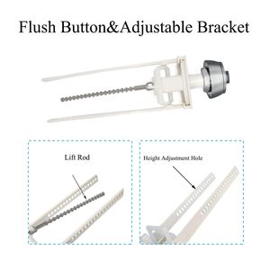 2 Inch ABS Water Saving Eco-Friendly Toilet Flush Valve Replacement <b>Kit</b> Dual Flush Repair Part for One Piece Toilet Chain Rubber - Product Image 5
