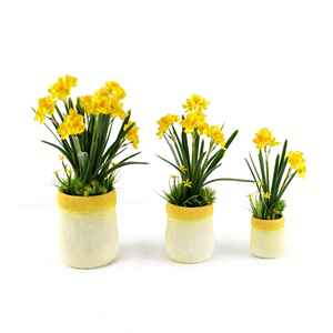Flor Artificial de <span class=keywords><strong>Narciso</strong></span> en Maceta, Planta Artificial Realista en Maceta de PVC Color Pastel para Decoración del Hogar, Sala de Estar, Regalo de Primavera - Product Image 6