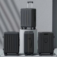 Valise de grande capacité pour femmes et hommes de 22 pouces avec chargeur USB et porte-gobelet