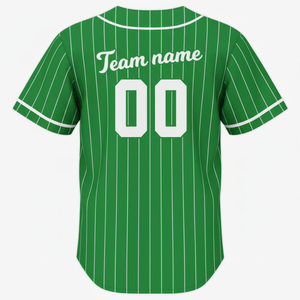 MOQ=1 Beste Qualität Bottond Pinstrip Polyester Amerikanisches Baseball-Trikot Individualisierung Herren Baseball-Uniform - Product Image 4