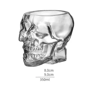 Gelas Halloween grosir tengkorak berbentuk kerangka manusia gelas wiski gelas minum bir wiski cangkir