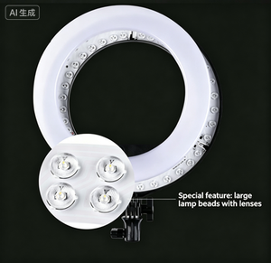 21 Inch LED Selfie Ring Light, 72W High Brightness Ringlight with 3 Phone Holders, Adjustable Color Temperature, for Live Stream - Product Image 6