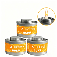 Offre Spéciale – Bâtonnets de combustible à mèche unique pour chauffe-plats, avec logo personnalisé, flamme stable 3H, pour la restauration et les buffets