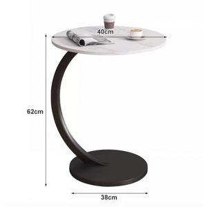 Coffee <b>Table</b> Bedside Desk for Kitchen Living Room Density Board + Metal Frame Portable Home Study Furniture Outdoor <b>Table</b> - Product Image 3