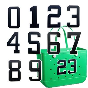 Bogg Bag Number Charms <b>Insert</b> Decorative Letters 0-9 Compatible with Bogg Bag Original All Models for <b>Handbag</b> Beach Tote Bag - Product Image 6