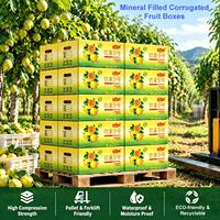 Boîte en carton ondulé à haute compression en PP de qualité alimentaire, enrichie en minéraux, personnalisable, pour l'expédition logistique de graines de fruit de la passion et de riz