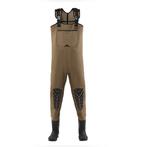 <span class=keywords><strong>Cuissardes</strong></span> de pêche en néoprène OEM 4mm coque dure grandes poches <span class=keywords><strong>cuissardes</strong></span> de poitrine résistantes à l'abrasion combinaison personnalisée et imperméable avec bottes - Product Image 3